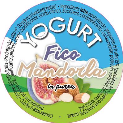 ETICHETTE YOGURT FICO E MANDORLA PUREA 1000 PZ