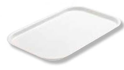 VASSOIO RETTANGOLARE IN PLASTICA BIANCO 57 X 38