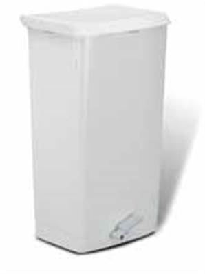 BIDONE PATTUME BIANCO CON PEDALE 41x35x75h cm