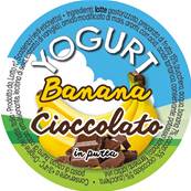 ETICHETTE YOGURT BANANA CIOCCOLATO 1000 PZ